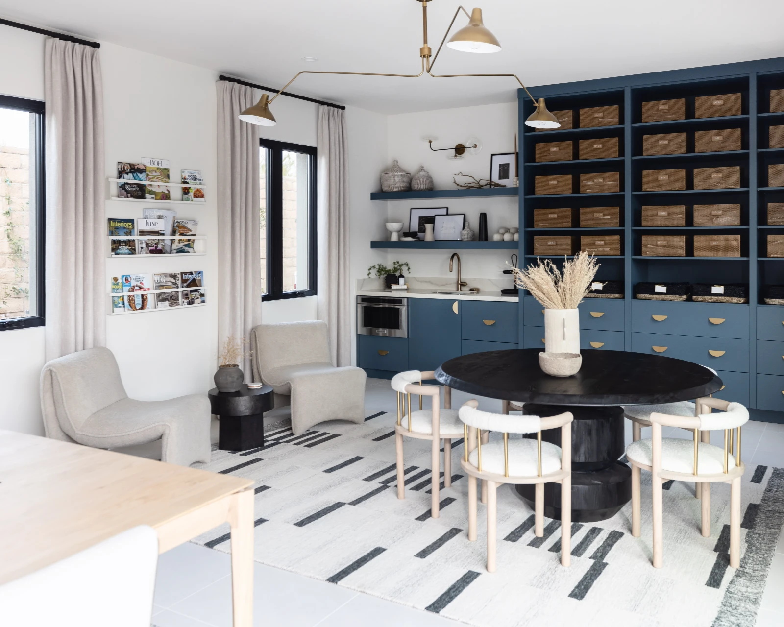 Custom cabinetry in a dining area