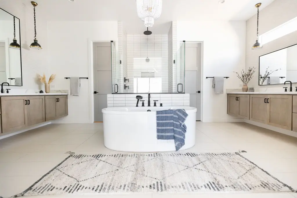 large remodeled bathroom